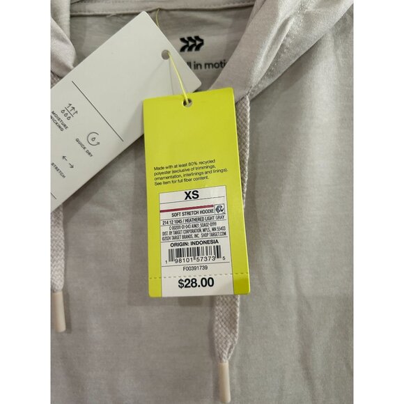 NEW All In Motion XS Soft Stretch Hoodie, MSRP $28 - Picture 3 of 3